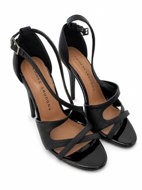 Chinese Laundry Black Strappy Stiletto Sandals